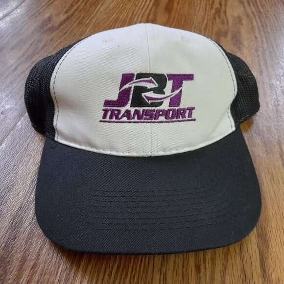 Vintage Trucker Hat JBT Transport Mesh Snapback Cap Black Purple White - Picture 1 of 12